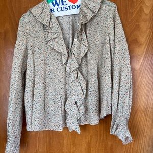 Doen Hardy Top - size XS, Mustard California Wildflower